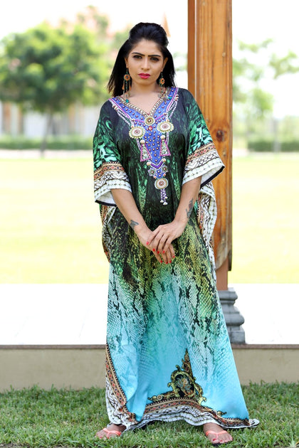 Vivo Chidii Maxi Kaftan - Hunters / Black Sidi Print