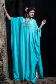 Beaded Silk kaftan plus size caftan maxi dress casual wear kaftan