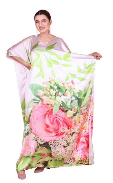 Floral Symphony Kaftan Dress main image 1