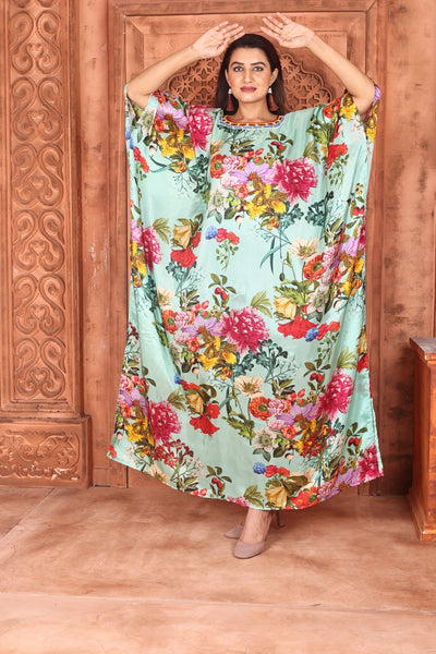 "Enchanting Elegance: Adorned Kaftan Creations for Women"