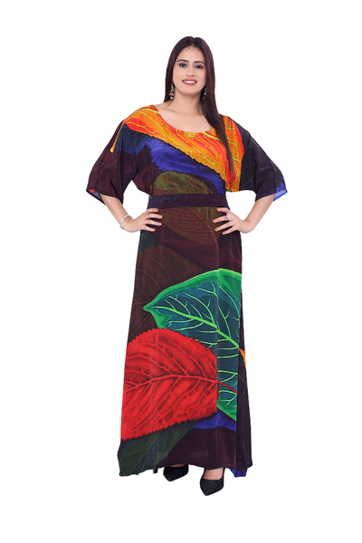 "Elegant Floral Print Silk Dress for Women – Chic & Feminine Style"