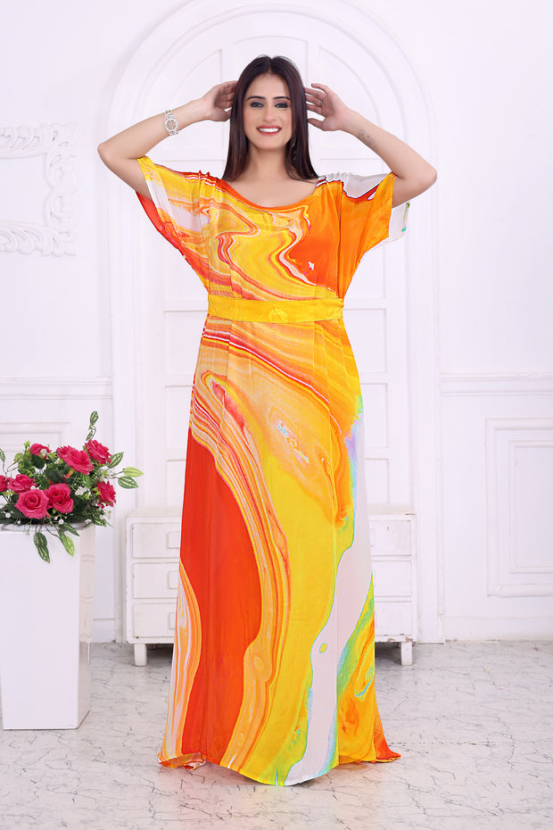 "Elegant Geometric Print Dress for Women – Modern & Stylish Look"