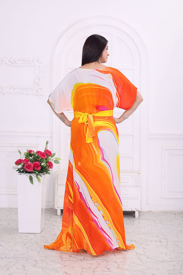 "Elegant Geometric Print Dress for Women – Modern & Stylish Look"