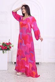 "Elegant Floral Print Dress for Women – Stylish & Feminine Outfit"