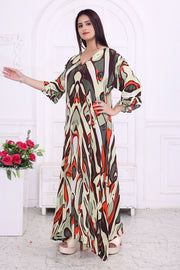 "Trendy Geometric Print Dress for Women – Modern & Stylish Outfit"