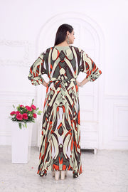 "Trendy Geometric Print Dress for Women – Modern & Stylish Outfit"