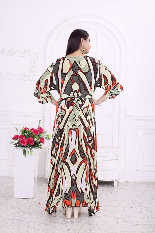 "Trendy Geometric Print Dress for Women – Modern & Stylish Outfit"