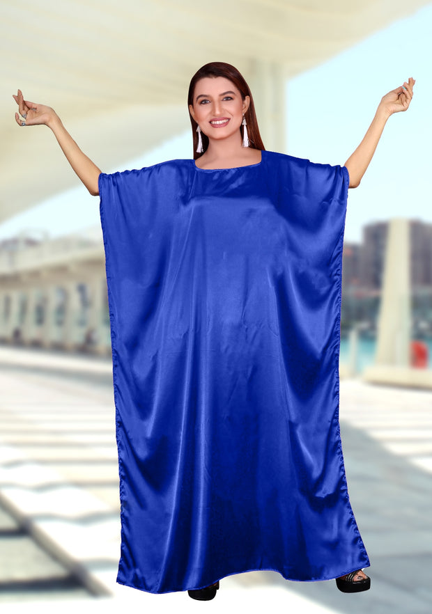 Party wear Plain Long satin caftan Dress resort wear for women Silk kaftan Party wear Plain Long satin caftan Dress resort wear for women Silk kaftan