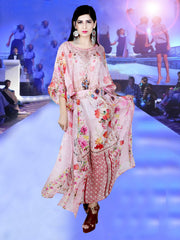 pink beach kaftan