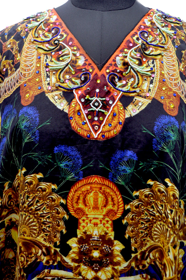 Long kaftan dresses online designer beach wear caftan cover ups