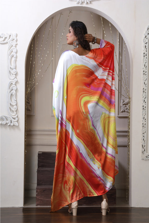 Designer Kaftan Long Vibrant Kaftan Maxi Dress – Silk kaftan Designer Kaftan Long Vibrant Kaftan Maxi Dress – Silk kaftan