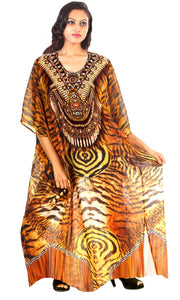 tiger print gown