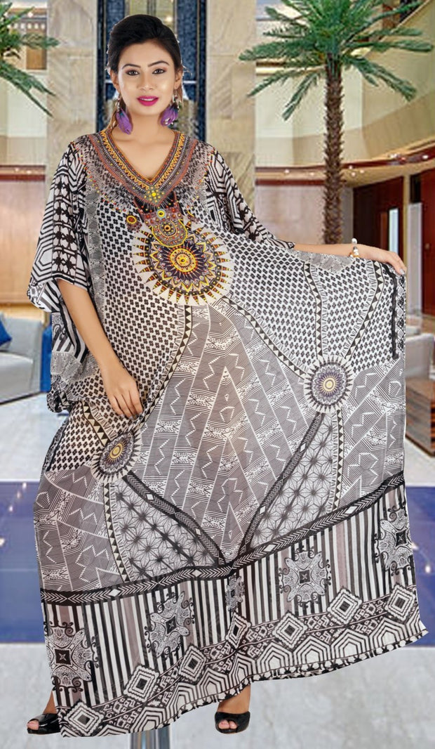 silk kaftan dress