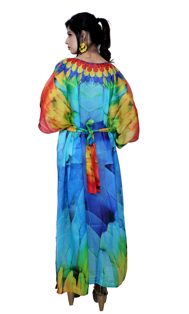beach kaftan white