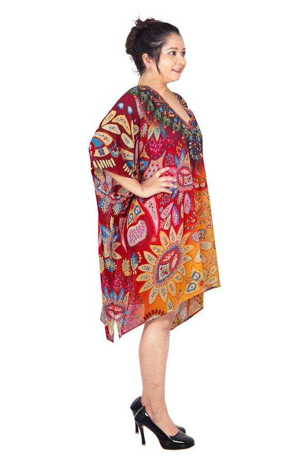 Floral Print kaftan tunic