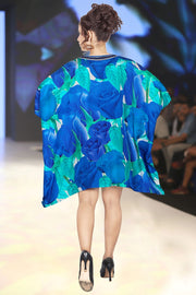 Silk kaftan tunic for women caftan for ladies beach wear floral print silk dress