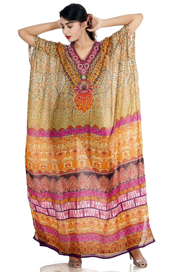 Party dress caftan plus size beach wear resort wear caftan womens silk caftan swim wear kaftan - Silk kaftan