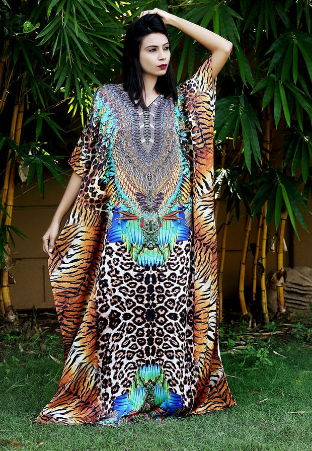 animal print kaftan