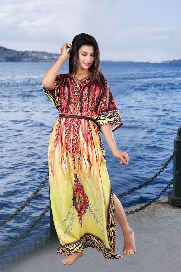 Beach kaftan dress for beaded/one piece jeweled full length kaftan/long kaftans/luxury resort wear caftan plus 53 - Silk kaftan