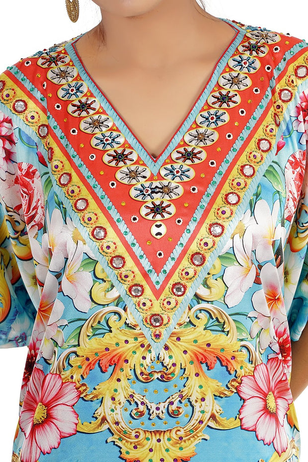 kaftan dress white