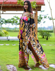 plus size kaftan maxi dress