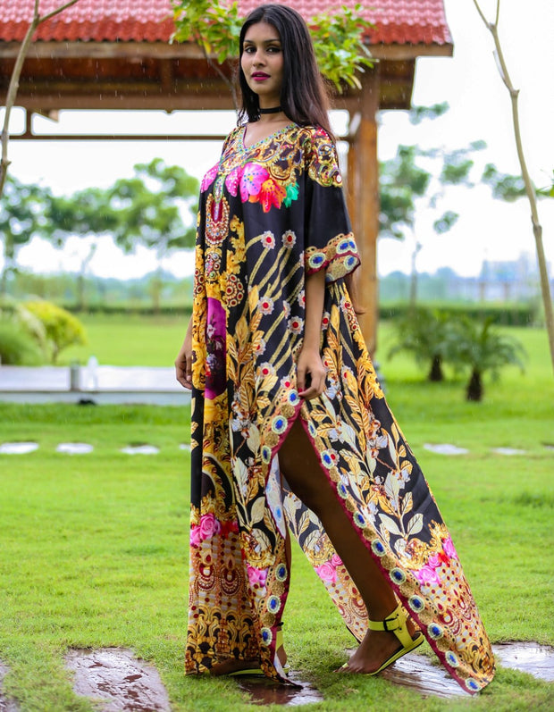 plus size kaftan maxi dress