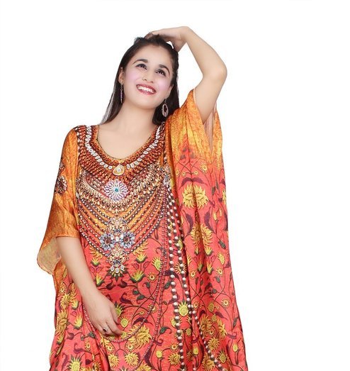 embroidered kaftan