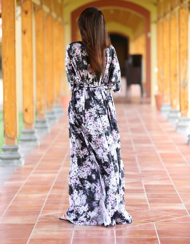 silk caftan dress