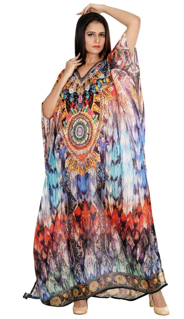 navy beach kaftan