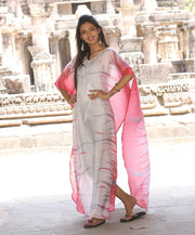 white lace kaftan dress