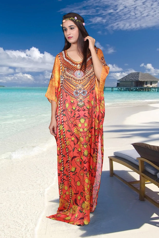 embellished kaftan