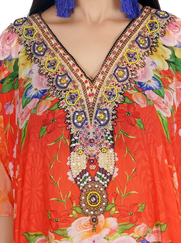 Silk kaftan beach cover up kaftan cruise wear caftan kaftan for women