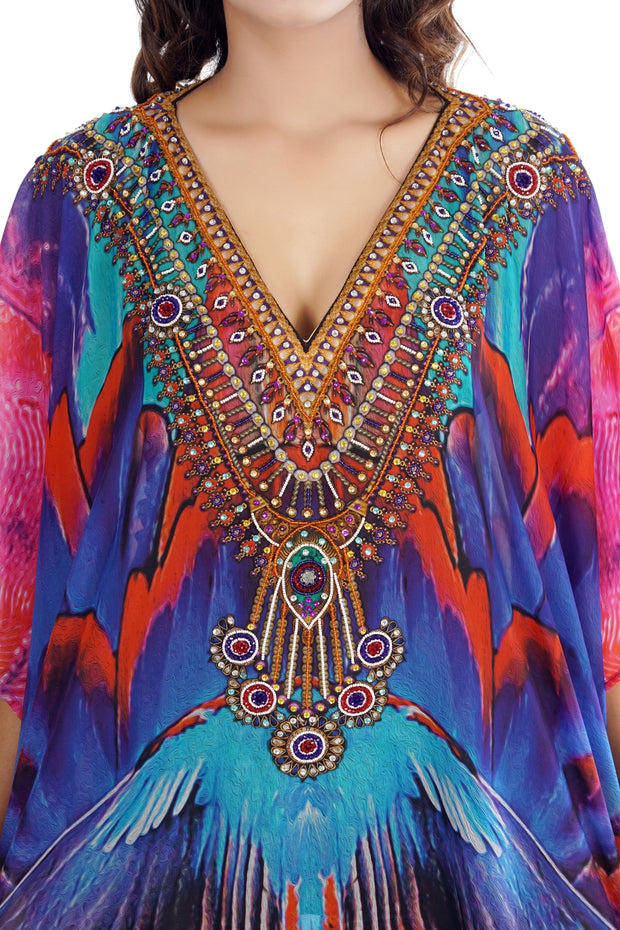 Designer kaftan Plus size kaftan Silk Maxi Dress Kaftan silk Long kaftan for shorties - Silk kaftan