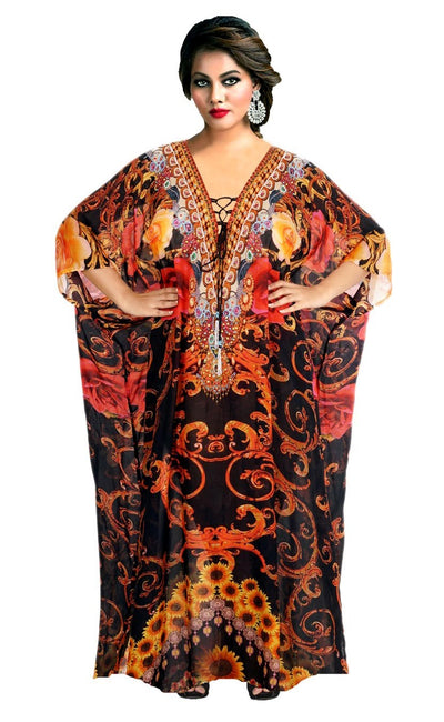 Cruise wear Kaftan Beach Wear kaftan Bikini kaftan Silk kaftan cover up Long kaftan for shorties plus size kaftan Long silk kaftan - Silk kaftan
