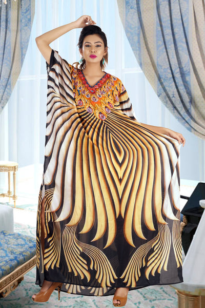 white cotton kaftan