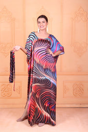 Silk Kaftan Maxi Dress Designer Kaftan Dressing Gown Full Length Kaftan