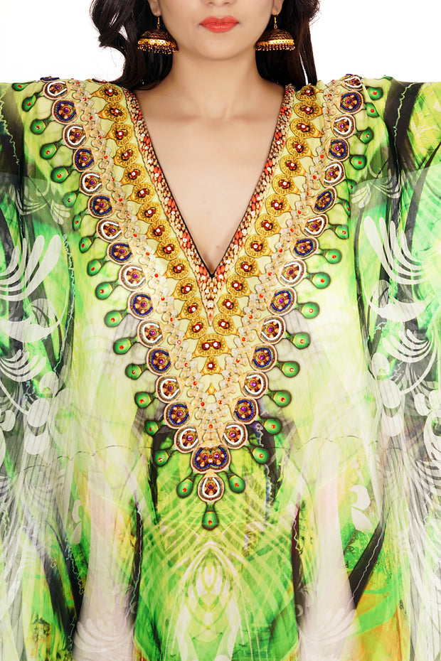short beach kaftan
