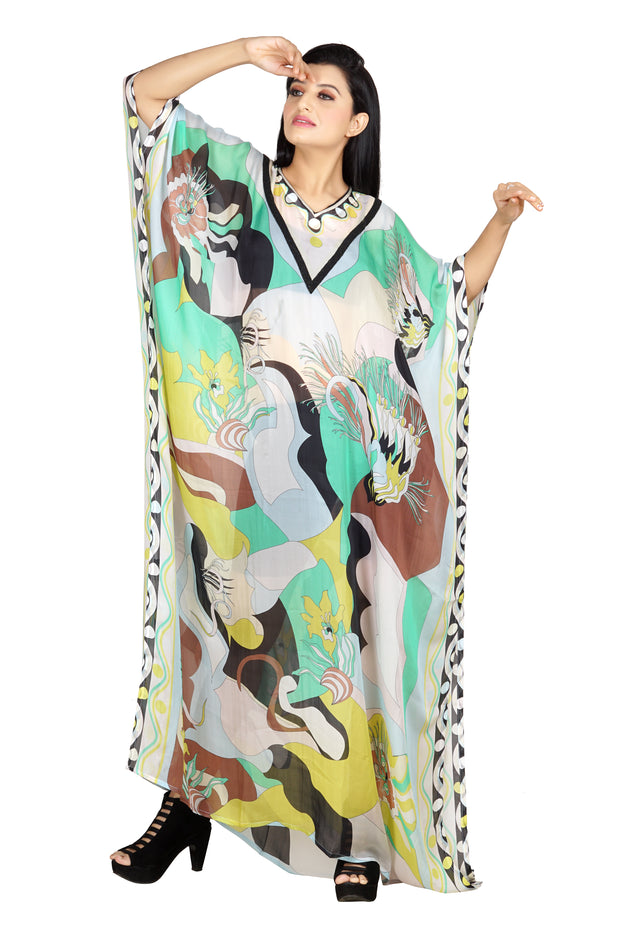 womens one piece kaftan dress 