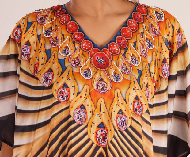 branded kaftan