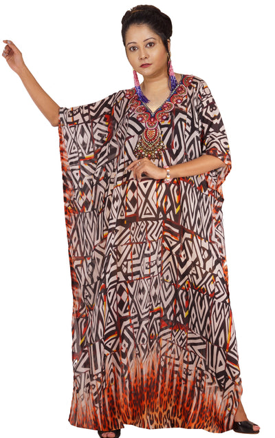 kaftan silk tops