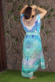 blue belt kaftan