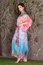 long white kaftan dress