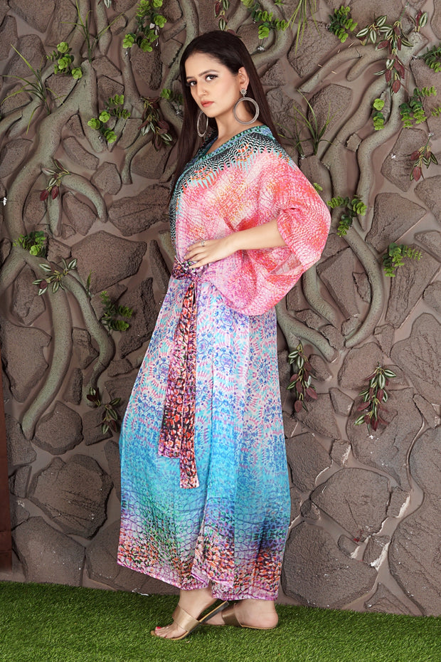long white kaftan dress