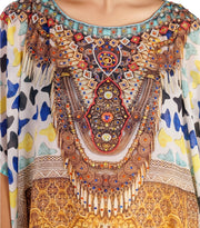 Silk Long kaftan for short women Kaftans Designer Print kaftan dress silk  Beach Cover Up silk kaftan Maxi Dress