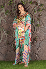 black and white kaftan