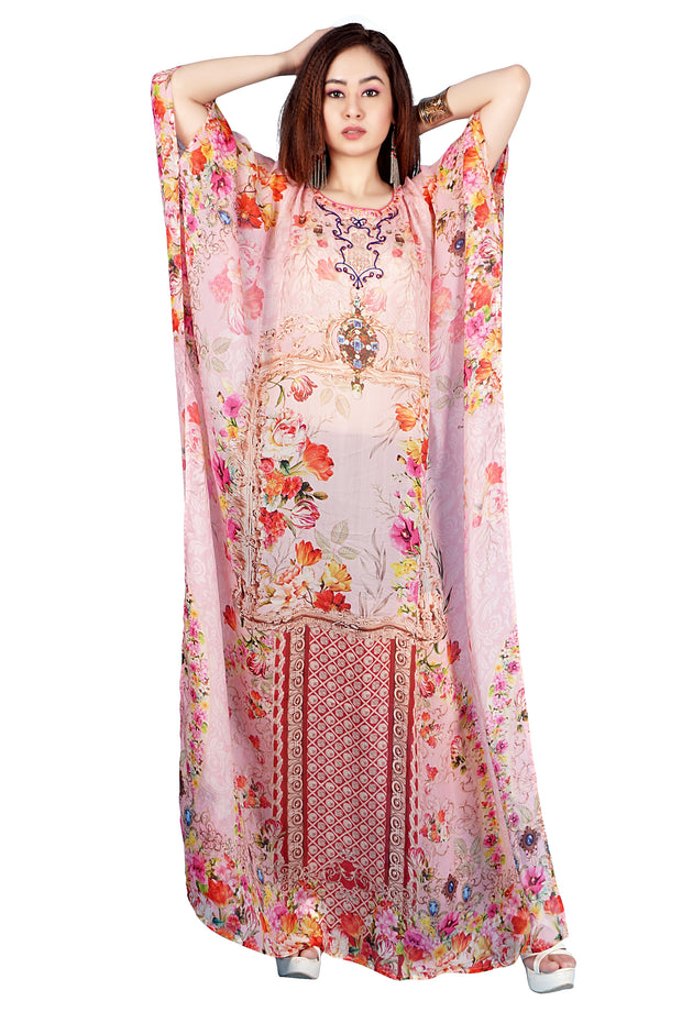 plus size kaftan maxi dress