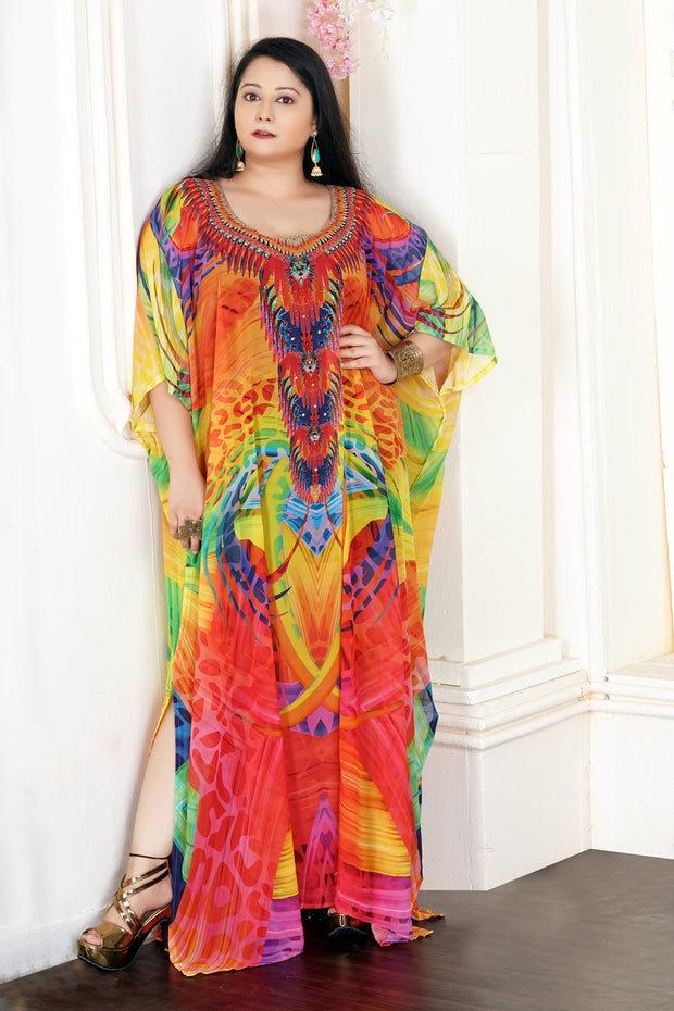 evening kaftan dress