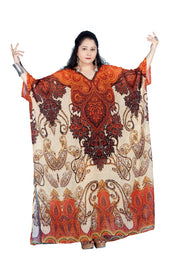 silk kaftan maxi dress