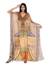 v neck kaftan