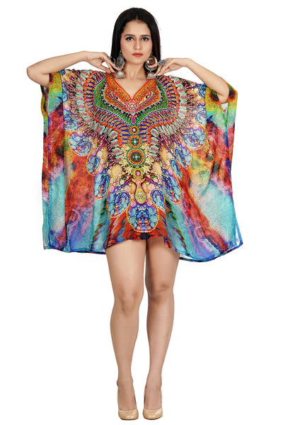 colourful beach kaftan
